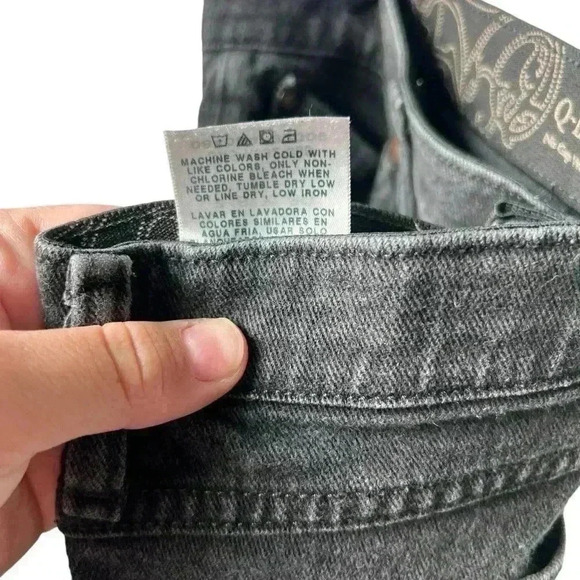 Wrangler Q-Baby Black Riding Jeans | Size 7/8 x 34 - Picture 5 of 9